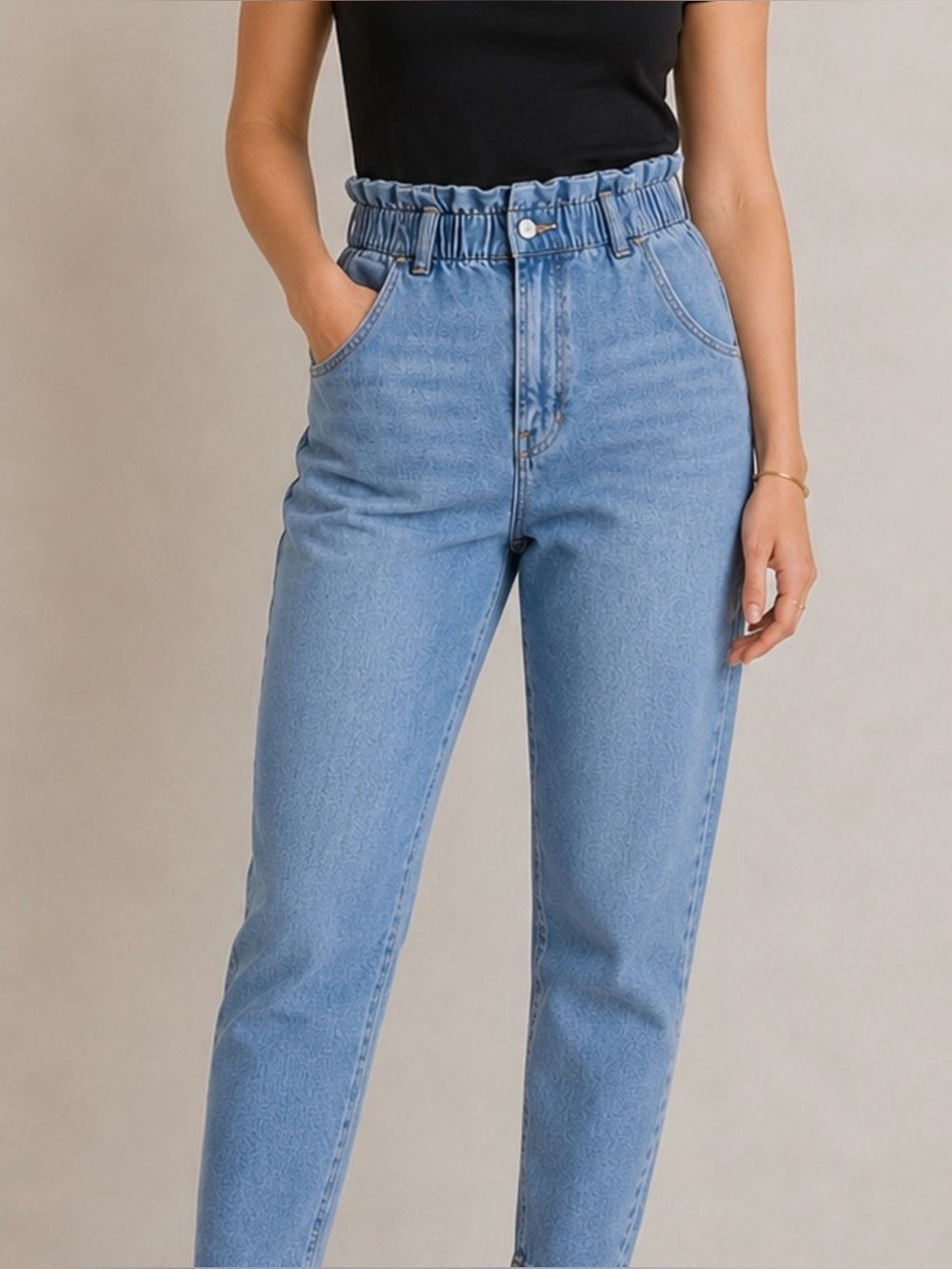 American Eagle Paper Bag Baggy Mom Jean 4